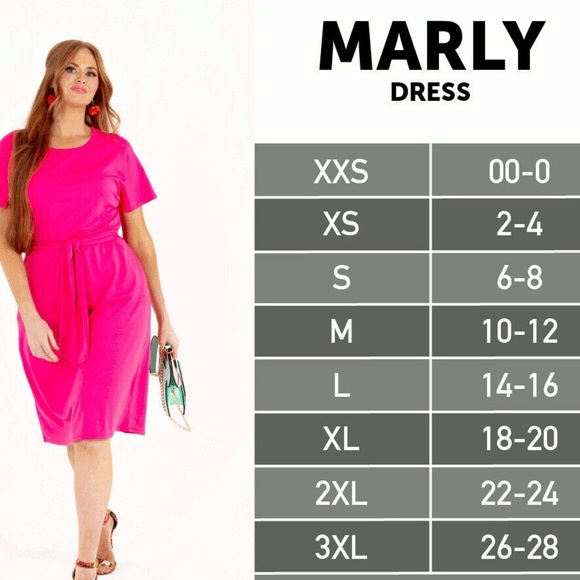 LuLaRoe pink Polka Dot Dress with belt EUC- Macy - Picture 1 of 5